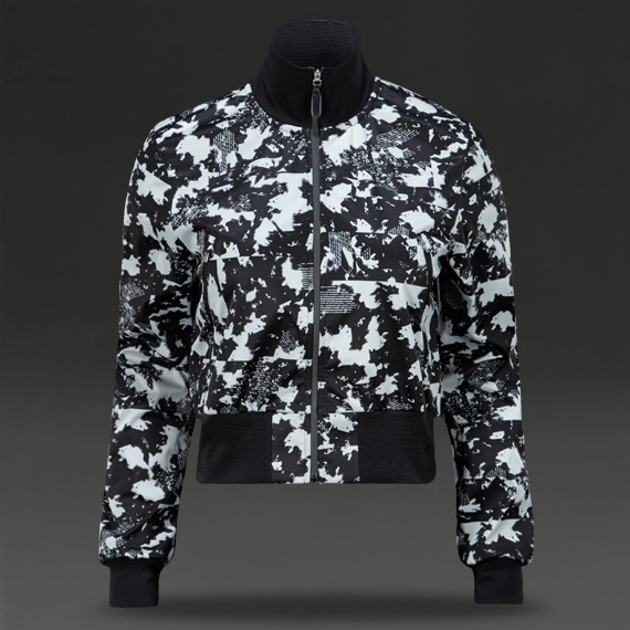 Puma Visio Tex Graphic Bomber Black/White/Grey for Women